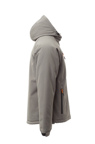 Wattierte Softshelljacke GALE PAD in rauchgrau